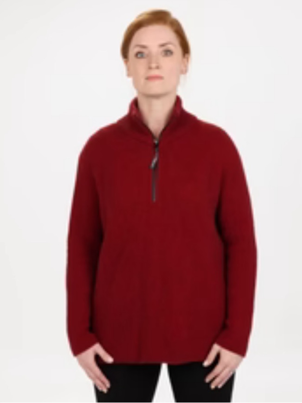 Patagonia Mock Half Zipper 💯 Wool  Knit Unisex Sweater Size L